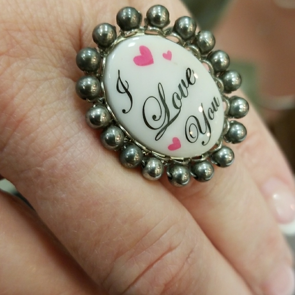 Original Tarina Tarantino I love you Stretch Ring